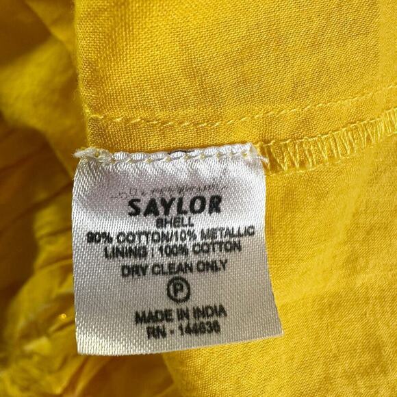 Saylor Adrianne Dress in Yellow Mini Sundress Size Small - Picture 7 of 10